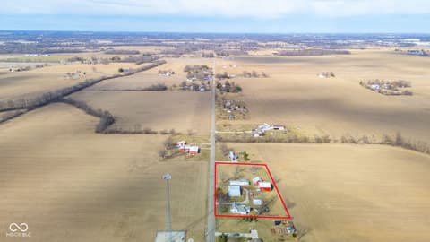 Aerial view at 9100 S County Road 300 W, Muncie, IN