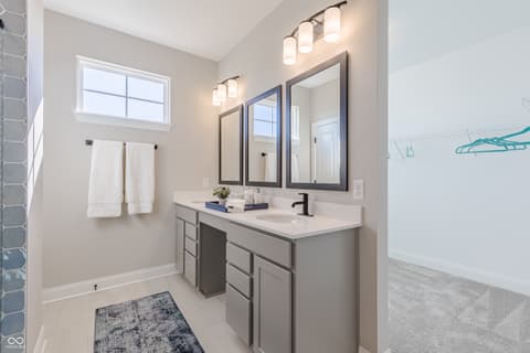 Primary bathroom at 15732 Showdown Road, Noblesville, IN