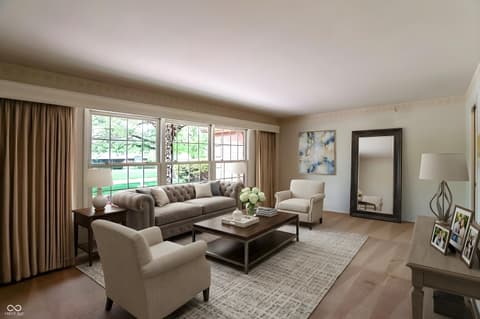 Living room at 5459 Hedgerow Drive, Indianapolis, IN