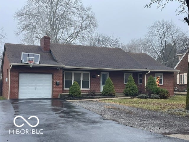 Front exterior at 6653 Homestead Drive, Indianapolis, IN
