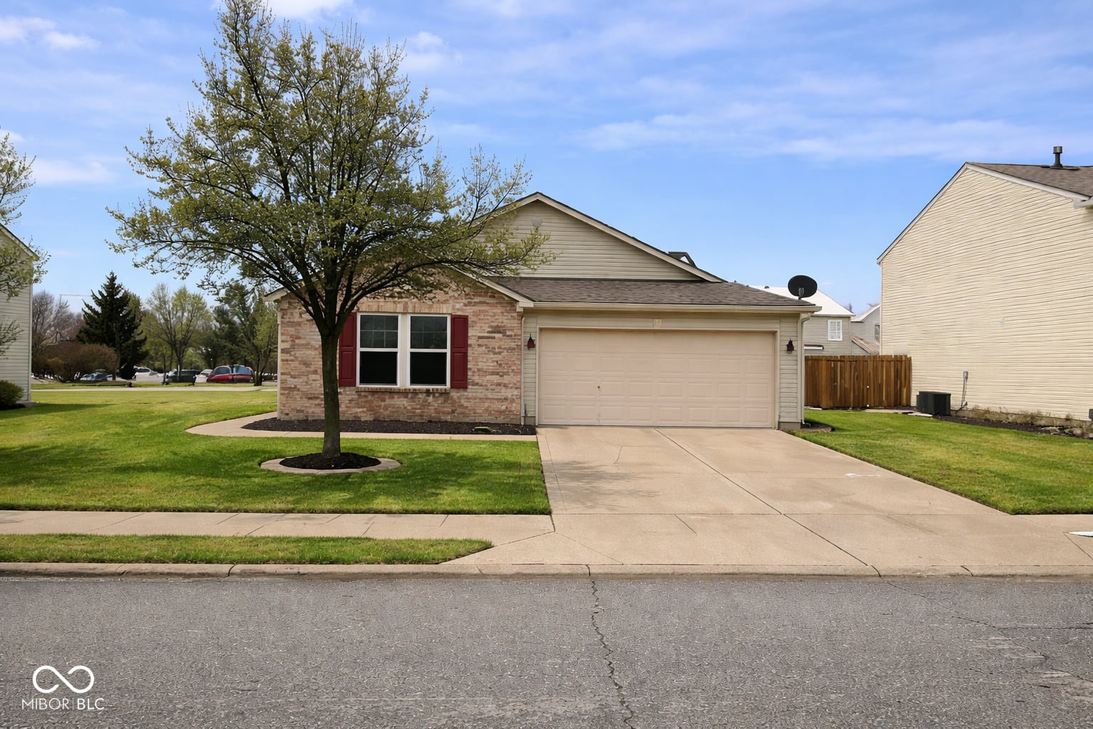 Front exterior at 10056 Clear Creek Circle, Indianapolis, IN