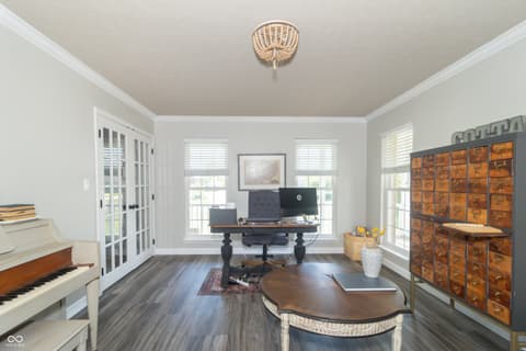 Home office at 1132 Chapman Drive, Greenfield, IN