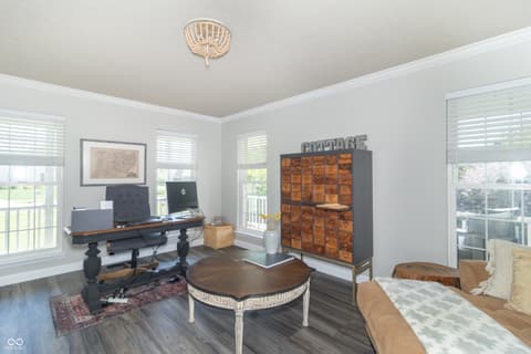 Home office at 1132 Chapman Drive, Greenfield, IN