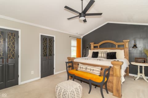 Primary bedroom at 1132 Chapman Drive, Greenfield, IN