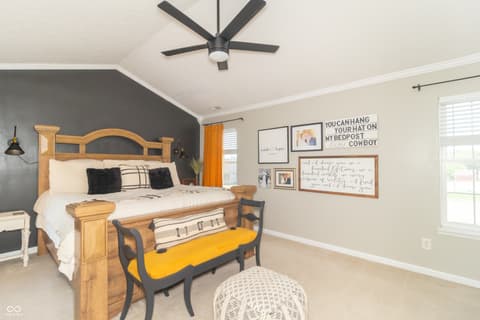 Primary bedroom at 1132 Chapman Drive, Greenfield, IN