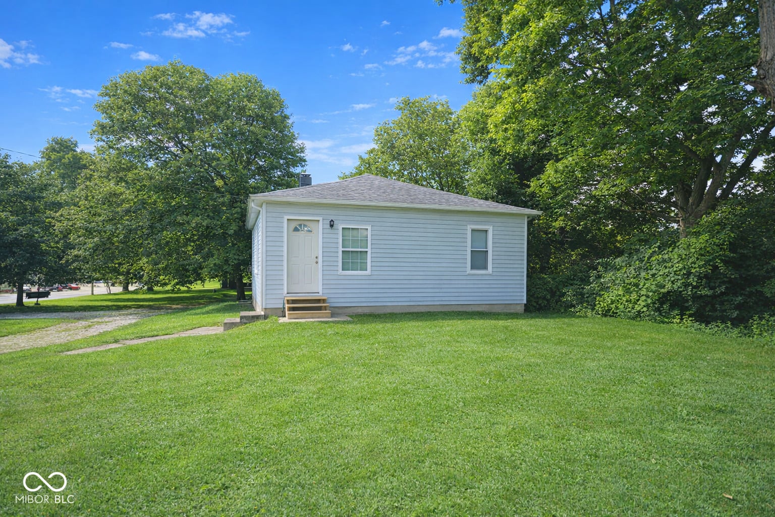 Front exterior at 8225 Crawfordsville Road, Indianapolis, IN