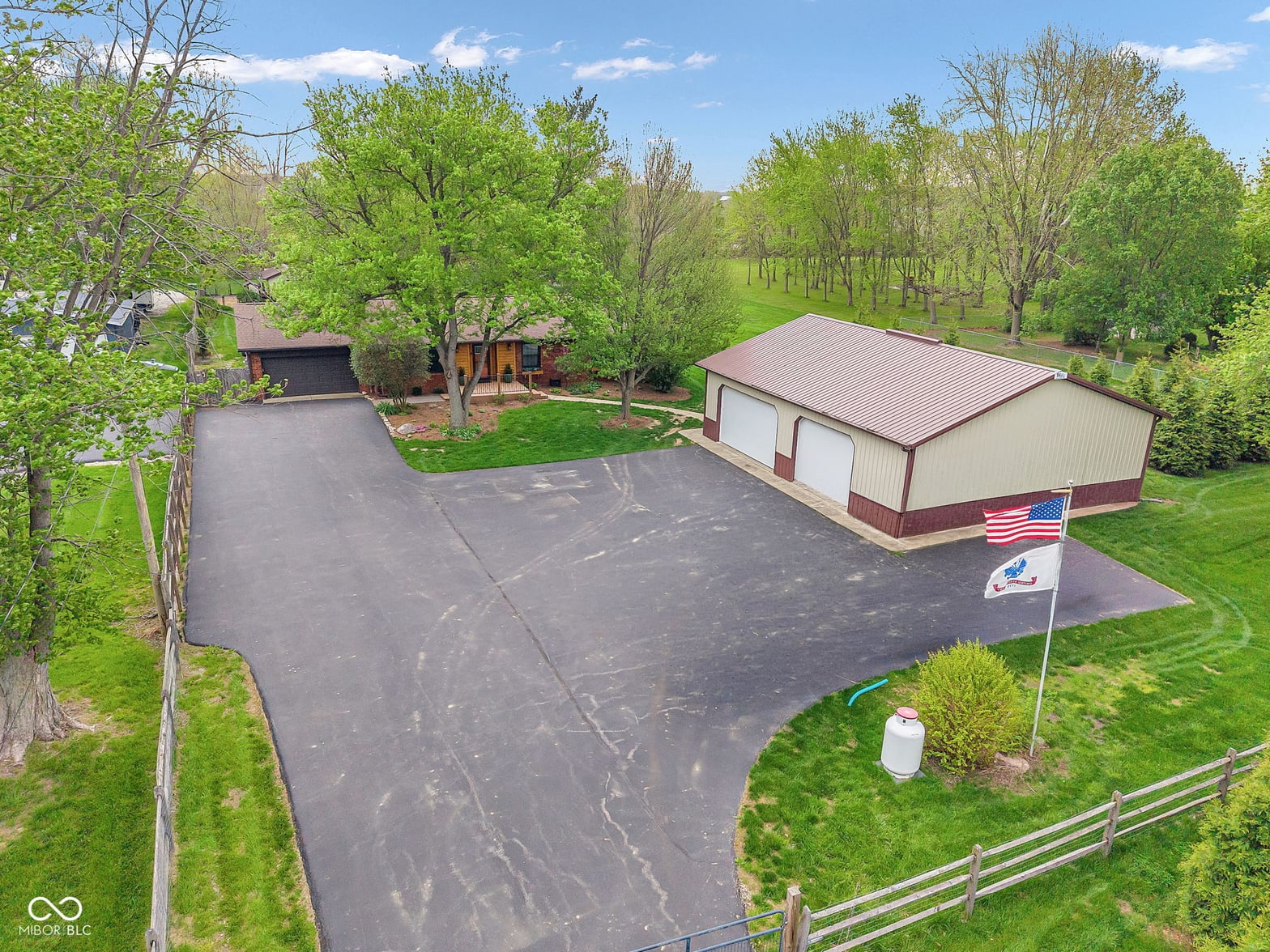 Aerial view at 1177 N County Road 900 E, Avon, IN