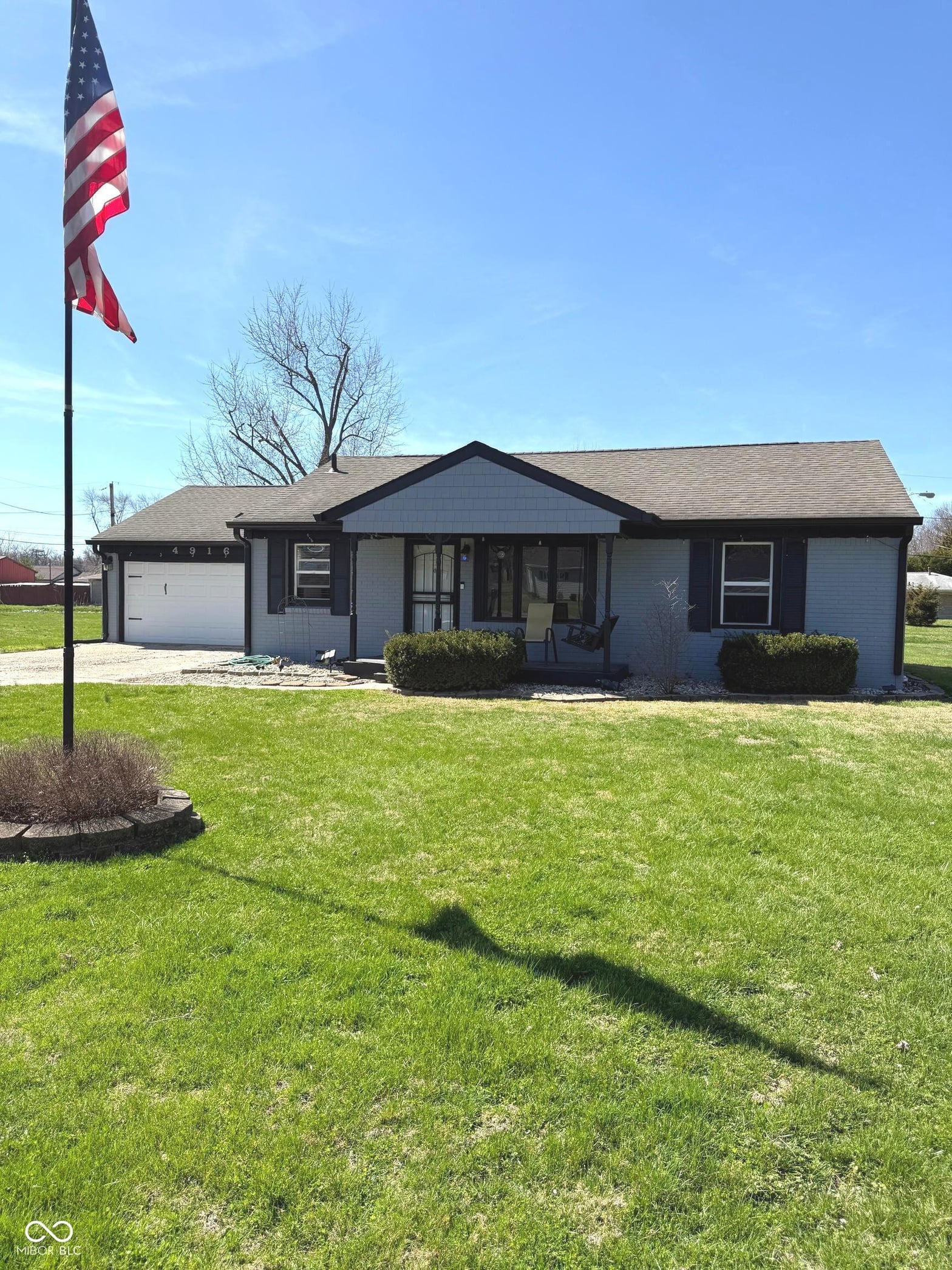 Front exterior at 4916 Ingleside Lane, Indianapolis, IN