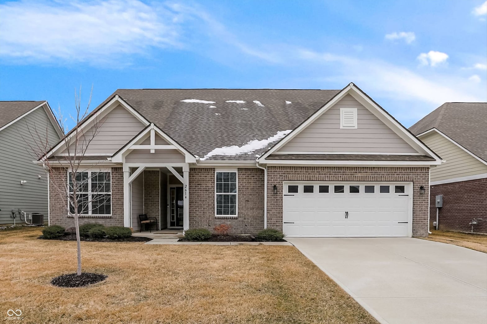 Front exterior at 2614 Riviera Place, Greenwood, IN