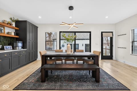Dining room at 1818 Ruckle Street, Indianapolis, IN