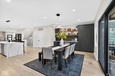 Dining room at 1818 Ruckle Street, Indianapolis, IN