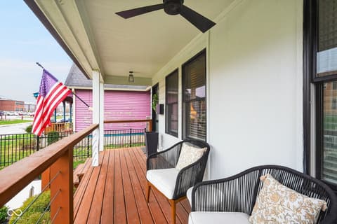Outdoor living area at 1818 Ruckle Street, Indianapolis, IN