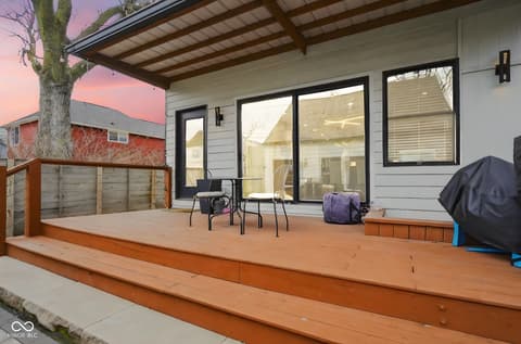 Outdoor living area at 1818 Ruckle Street, Indianapolis, IN