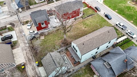 Aerial view at 1818 Ruckle Street, Indianapolis, IN