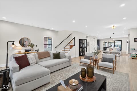Living room at 1818 Ruckle Street, Indianapolis, IN