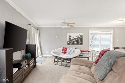 Living room at 2020 Ruckle Street, Indianapolis, IN