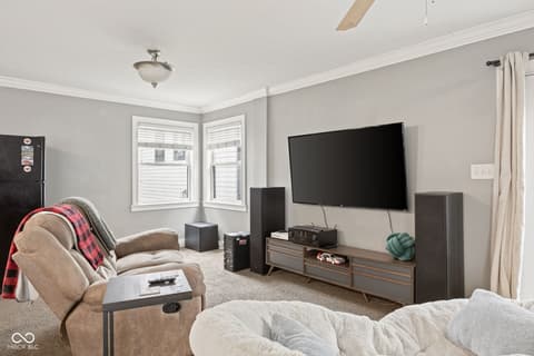 Living room at 2020 Ruckle Street, Indianapolis, IN