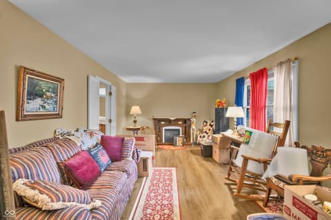 Living room at 4525 Chapel Drive, Columbus, IN