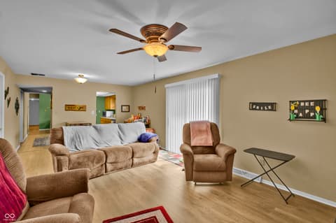Living room at 4525 Chapel Drive, Columbus, IN