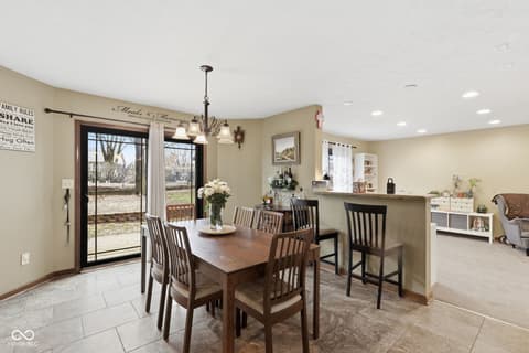 Dining room at 8848 Classic Circle, Indianapolis, IN