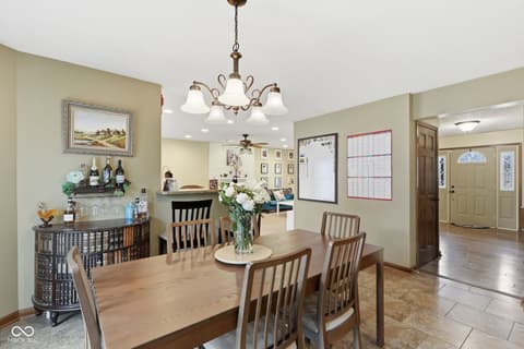Dining room at 8848 Classic Circle, Indianapolis, IN
