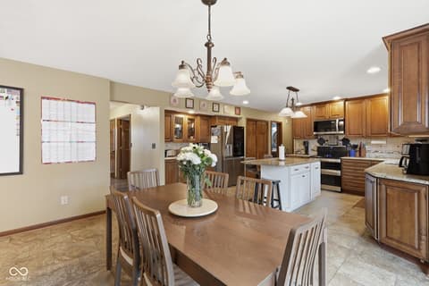 Dining room at 8848 Classic Circle, Indianapolis, IN