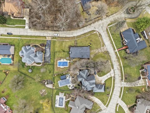 Aerial view at 8848 Classic Circle, Indianapolis, IN