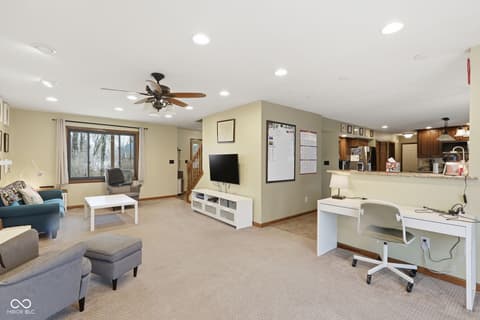Living room at 8848 Classic Circle, Indianapolis, IN
