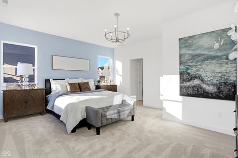 Primary bedroom at 15498 Postman Road, Fishers, IN