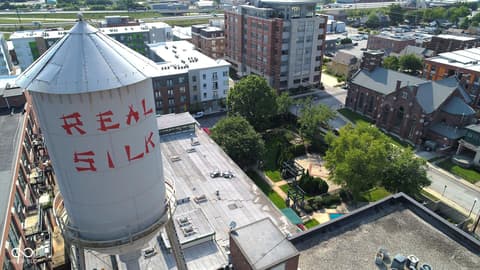 Aerial view at 611 N Park Avenue, Indianapolis, IN