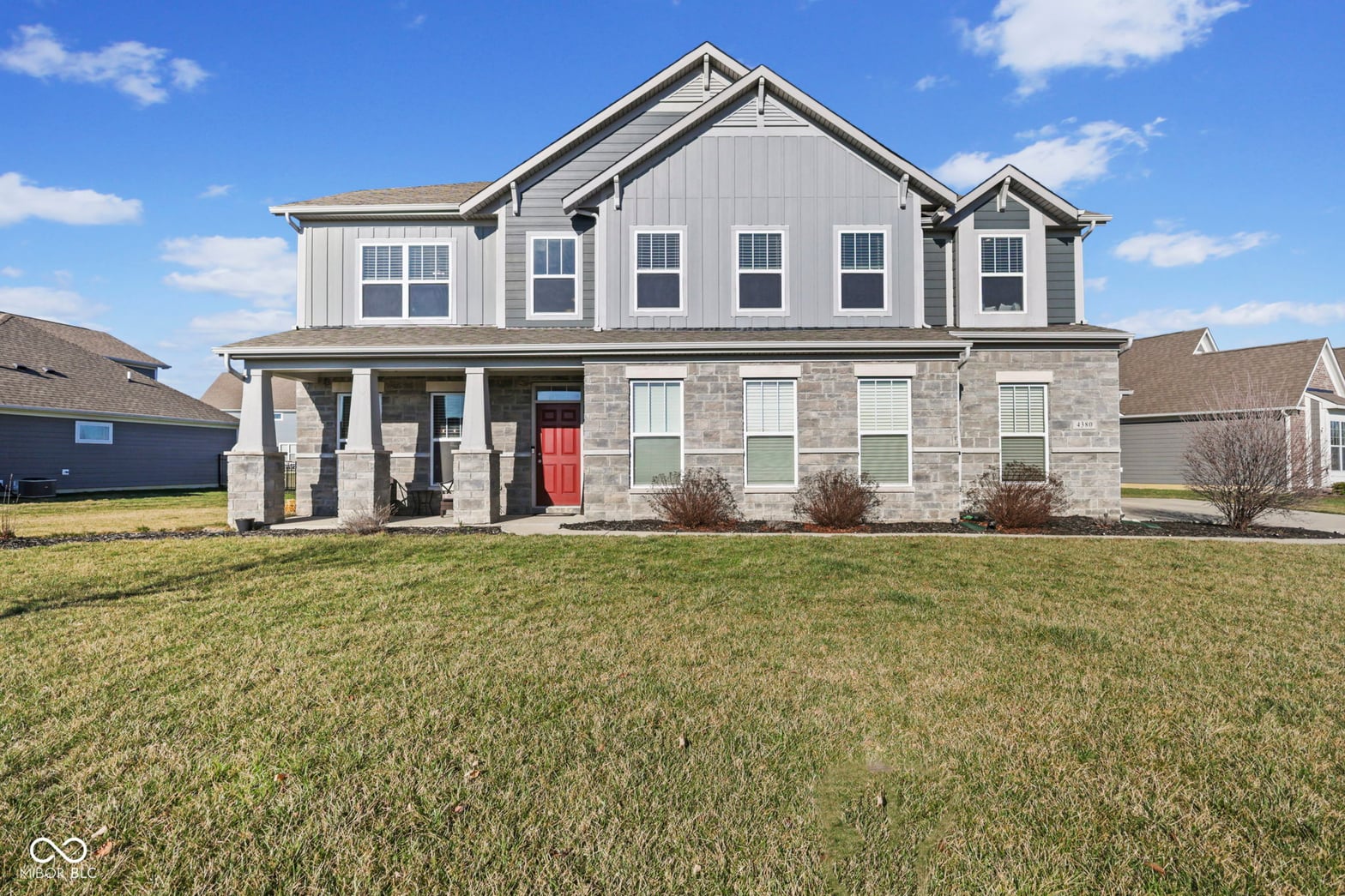 Front exterior at 4380 Fox Hunt Drive, Bargersville, IN