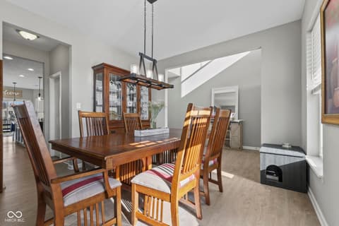 Dining room at 4380 Fox Hunt Drive, Bargersville, IN