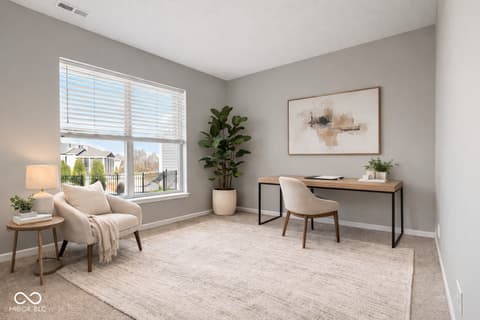 Home office at 4380 Fox Hunt Drive, Bargersville, IN