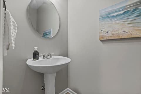 Bathroom at 4380 Fox Hunt Drive, Bargersville, IN