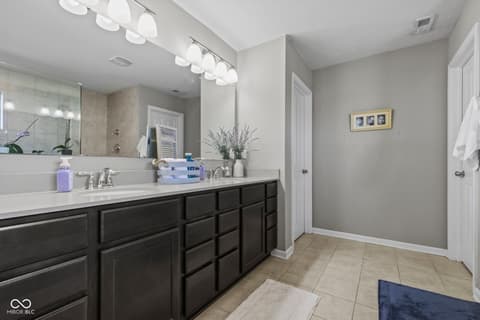 Bathroom at 4380 Fox Hunt Drive, Bargersville, IN