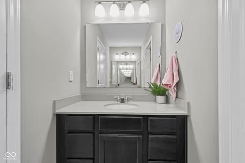 Bathroom at 4380 Fox Hunt Drive, Bargersville, IN