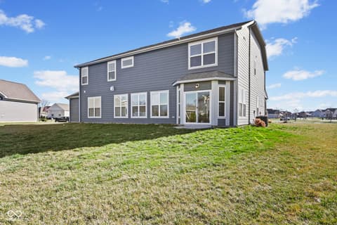Backyard at 4380 Fox Hunt Drive, Bargersville, IN