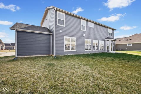 Backyard at 4380 Fox Hunt Drive, Bargersville, IN