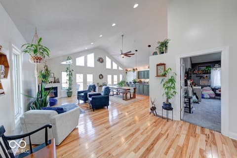 Living room at 8205 Bass Drive, Nineveh, IN