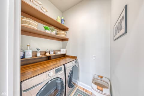 Laundry room at 8205 Bass Drive, Nineveh, IN