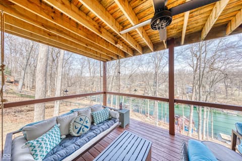 Outdoor living area at 8205 Bass Drive, Nineveh, IN
