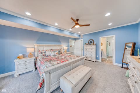Primary bedroom at 8205 Bass Drive, Nineveh, IN