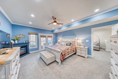 Primary bedroom at 8205 Bass Drive, Nineveh, IN