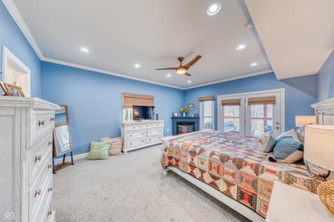 Primary bedroom at 8205 Bass Drive, Nineveh, IN
