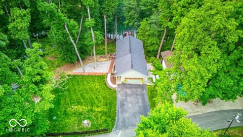 Aerial view at 8205 Bass Drive, Nineveh, IN