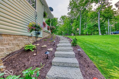 Yard at 8205 Bass Drive, Nineveh, IN
