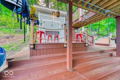 Outdoor living area at 8205 Bass Drive, Nineveh, IN