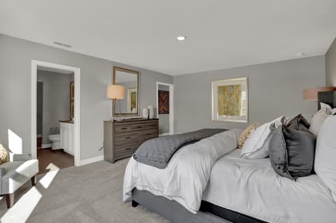 Primary bedroom at 12961 South Rim Drive, Noblesville, IN