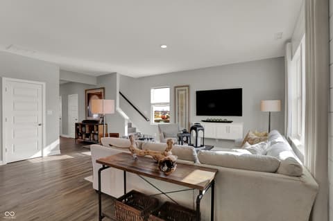 Family room at 12961 South Rim Drive, Noblesville, IN