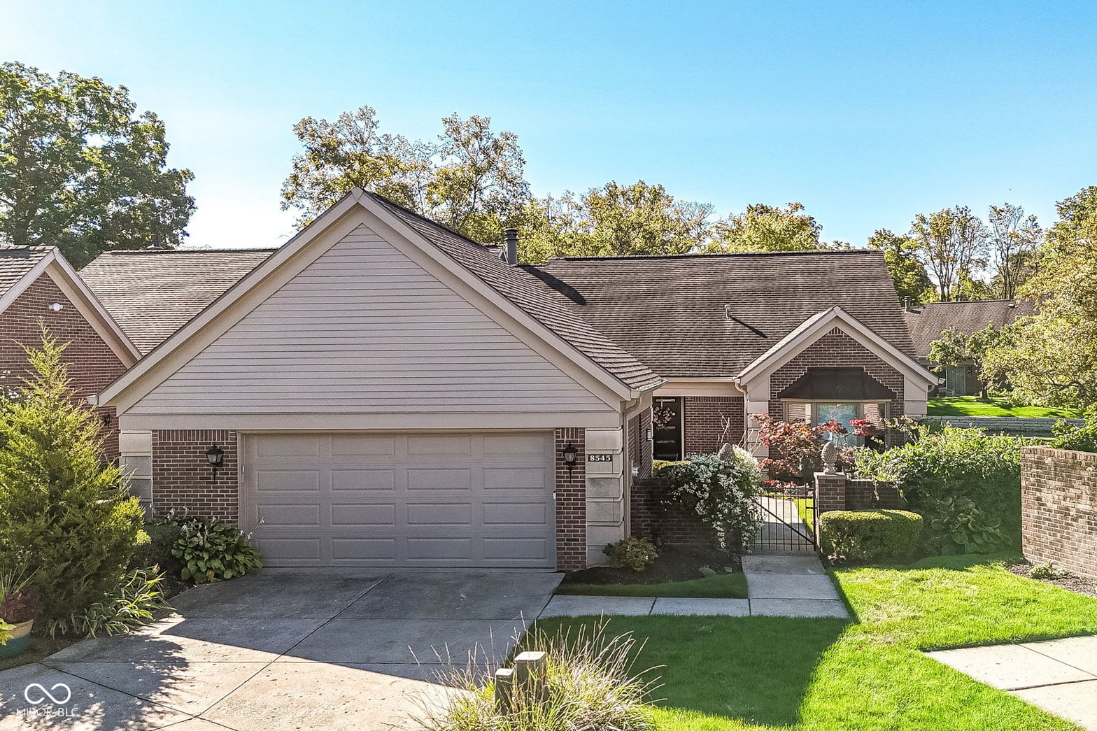 Front exterior at 8545 Olde Mill Trace, Indianapolis, IN
